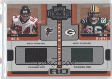 2005 Playoff Honors - Rookie Quads - Jerseys #RQ-7 - Roddy White, Terrence Murphy, Eric Shelton, Stefan LeFors /250