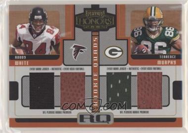 2005 Playoff Honors - Rookie Quads - Jerseys/Footballs #RQ-7 - Roddy White, Terrence Murphy, Eric Shelton, Stefan LeFors /25