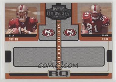 2005 Playoff Honors - Rookie Quads #RQ-1 - Alex Smith, Frank Gore, Antrel Rolle, J.J. Arrington /250