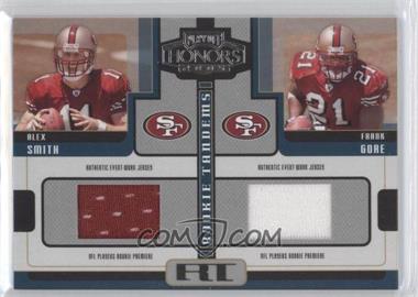 2005 Playoff Honors - Rookie Tandems - Jerseys #RT-1 - Alex Smith, Frank Gore