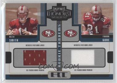 2005 Playoff Honors - Rookie Tandems - Jerseys #RT-1 - Alex Smith, Frank Gore