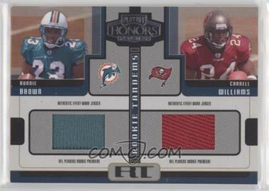 2005 Playoff Honors - Rookie Tandems - Jerseys #RT-2 - Ronnie Brown, Cadillac Williams