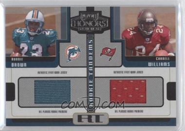 2005 Playoff Honors - Rookie Tandems - Jerseys #RT-2 - Ronnie Brown, Cadillac Williams