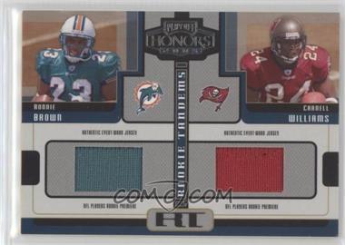 2005 Playoff Honors - Rookie Tandems - Jerseys #RT-2 - Ronnie Brown, Cadillac Williams [Noted]