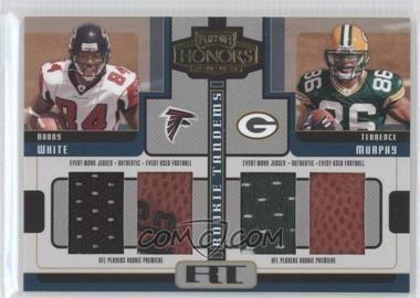 2005 Playoff Honors - Rookie Tandems - Jerseys/Footballs #RT-8 - Roddy White, Terrence Murphy /50