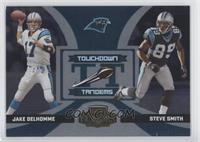 Jake Delhomme, Steve Smith #/250