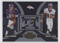 Jake Plummer, Ashley Lelie [EX to NM] #/250