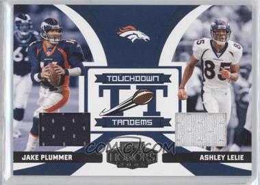 2005 Playoff Honors - Touchdown Tandems - Materials #TT-6 - Jake Plummer, Ashley Lelie /125