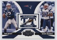 Tom Brady, Deion Branch [EX to NM]