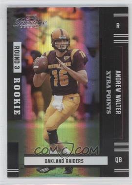 2005 Playoff Prestige - [Base] - Xtra Points Black #154 - Andrew Walter /25