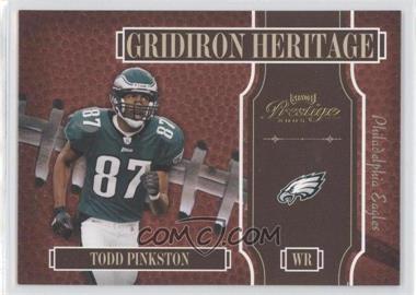 2005 Playoff Prestige - Gridiron Heritage #GH-20 - Todd Pinkston