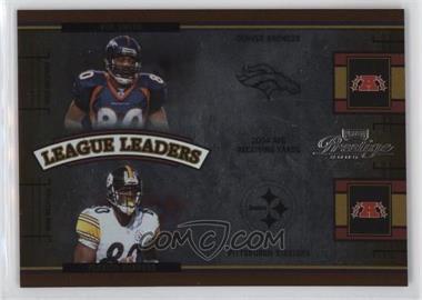 2005 Playoff Prestige - League Leaders - Foil #LL-19 - Plaxico Burress, Rod Smith /100