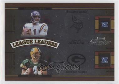 2005 Playoff Prestige - League Leaders - Foil #LL-2 - Daunte Culpepper, Brett Favre /100