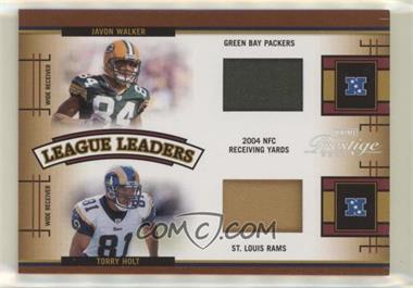 2005 Playoff Prestige - League Leaders - Materials Prime #LL-16 - Javon Walker, Torry Holt /25