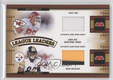 2005 Playoff Prestige - League Leaders - Materials #LL-28 - Tony Gonzalez, Plaxico Burress, Javon Walker, Torry Holt /250