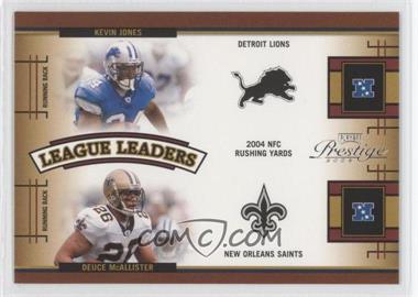 2005 Playoff Prestige - League Leaders #LL-14 - Kevin Jones, Deuce McAllister