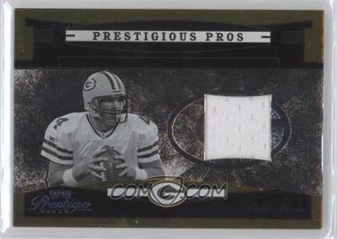 2005 Playoff Prestige - Prestigious Pros - Gold Jerseys #PP-4 - Brett Favre /100