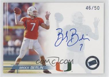 2005 Press Pass - Autographs - Blue #_BRBE - Brock Berlin /50