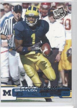 2005 Press Pass - [Base] - Blue #B24 - Braylon Edwards