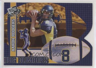 2005 Press Pass - Big Numbers #BN 25 - Aaron Rodgers