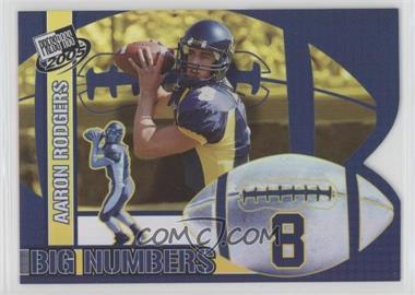 2005 Press Pass - Big Numbers #BN 25 - Aaron Rodgers