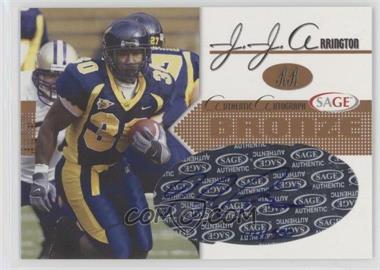 2005 SAGE - Autographs - Bronze #A2 - J.J. Arrington /500