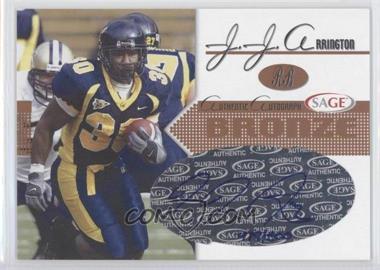 2005 SAGE - Autographs - Bronze #A2 - J.J. Arrington /500