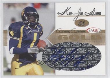 2005 SAGE - Autographs - Gold #A21 - Kay-Jay Harris /150