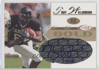 2005 SAGE - Autographs - Gold #A51 - Troy Williamson /150