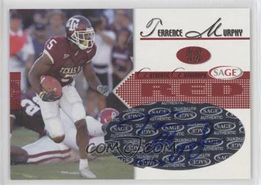 2005 SAGE - Autographs - Red #A30 - Terrence Murphy /900