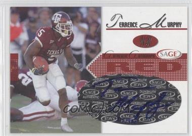 2005 SAGE - Autographs - Red #A30 - Terrence Murphy /900