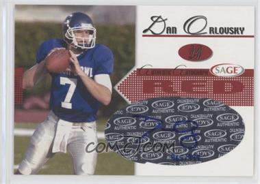 2005 SAGE - Autographs - Red #A31 - Dan Orlovsky /999