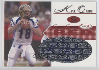 2005 SAGE - Autographs - Red #A32 - Kyle Orton /900 [Noted]