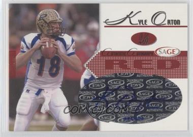 2005 SAGE - Autographs - Red #A32 - Kyle Orton /900 [Noted]