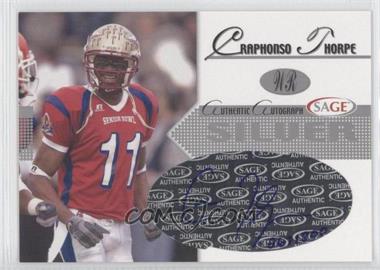 2005 SAGE - Autographs - Silver #A43 - Craphonso Thorpe /300