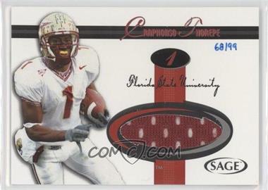 2005 SAGE - Jerseys - Red #J21 - Craphonso Thorpe /99