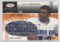 Corey Webster [EX to NM] #/25