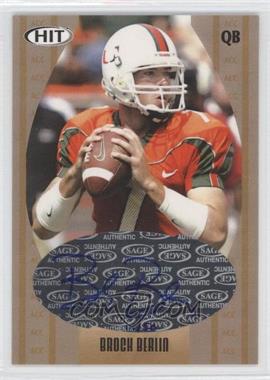 2005 SAGE Hit - ACC Autographs #ACC5 - Brock Berlin /50