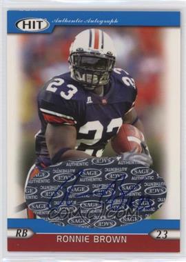 2005 SAGE Hit - Autographs - Blue #A23 - Ronnie Brown