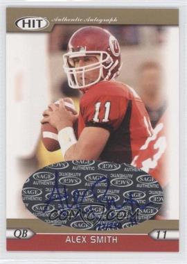 2005 SAGE Hit - Autographs - Gold #A11 - Alex Smith /250