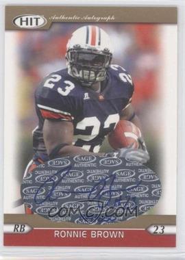 2005 SAGE Hit - Autographs - Gold #A23 - Ronnie Brown /250