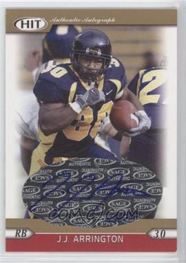 2005 SAGE Hit - Autographs - Gold #A30 - J.J. Arrington /250