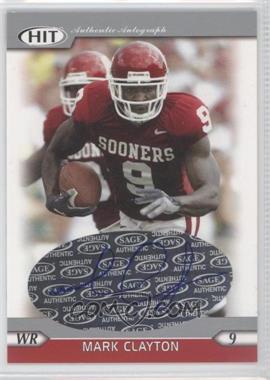 2005 SAGE Hit - Autographs - Silver #A9 - Mark Clayton