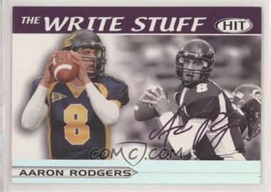 2005 SAGE Hit - The Write Stuff #10 - Aaron Rodgers