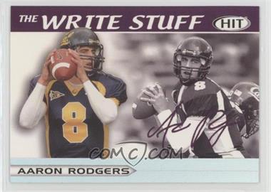 2005 SAGE Hit - The Write Stuff #10 - Aaron Rodgers