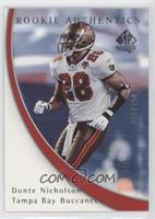 Rookie Authentics - Donte Nicholson [Good to VG‑EX] #/750