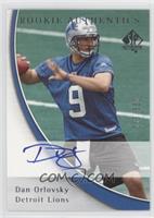 Rookie Authentics - Dan Orlovsky #/850