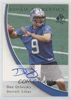 Rookie Authentics - Dan Orlovsky #/850