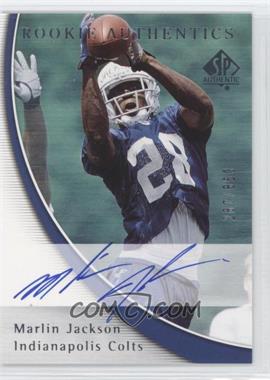 2005 SP Authentic - [Base] #186 - Rookie Authentics - Marlin Jackson /850