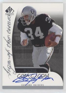 2005 SP Authentic - Sign of the Times Autographs #SOT-BO - Bo Jackson